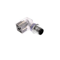 VCG-027-3401 MENCOM SOLENOID VALVE ADAPTER<BR>FORM C IND 2+G/4 PIN M12 MALE FW LED/MOV,  24VDC